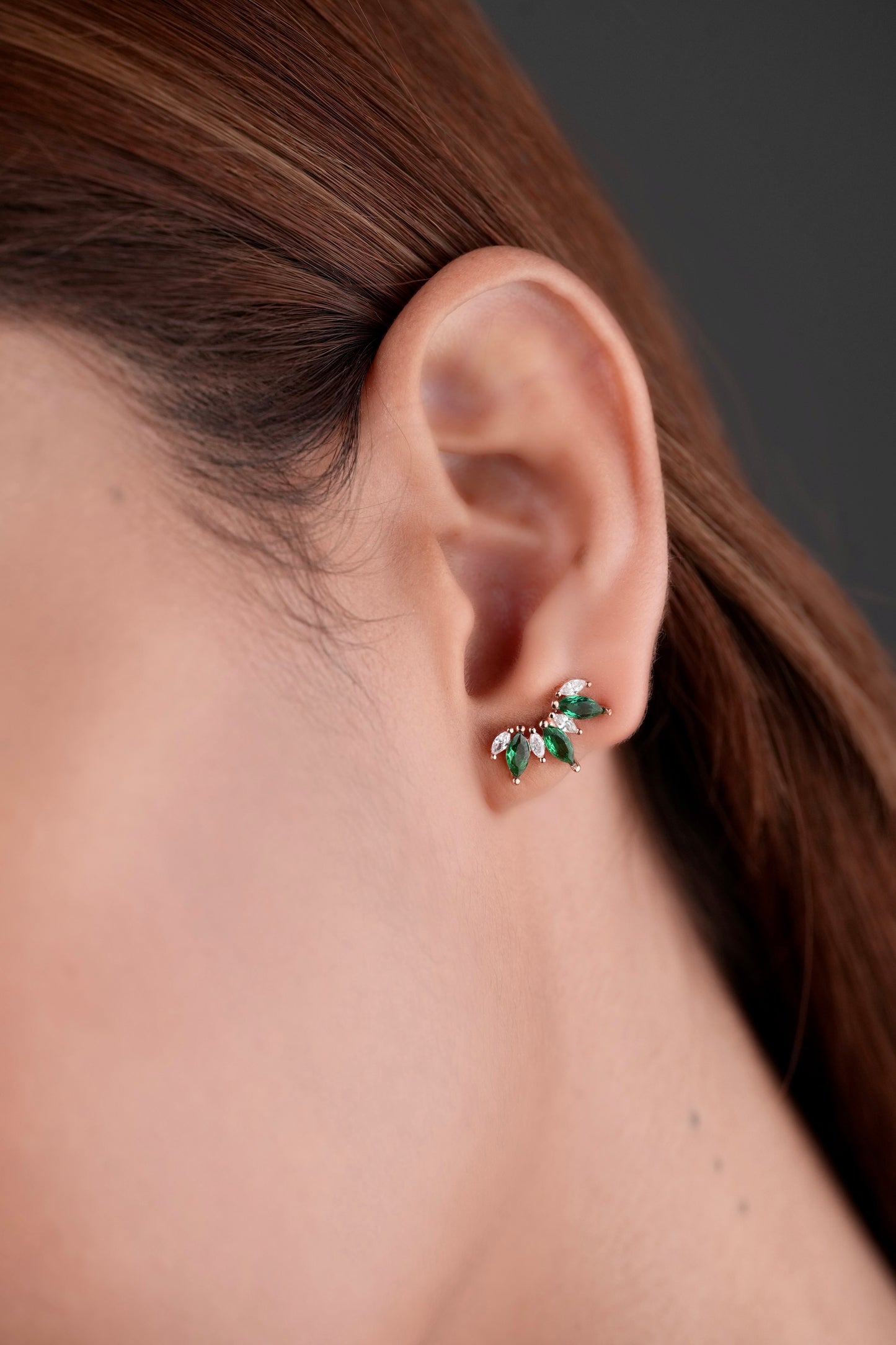 Crystal prism earrings