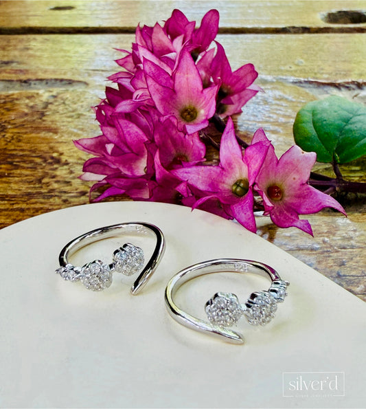Morning dew toe rings