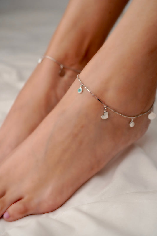 Sacred heart anklets