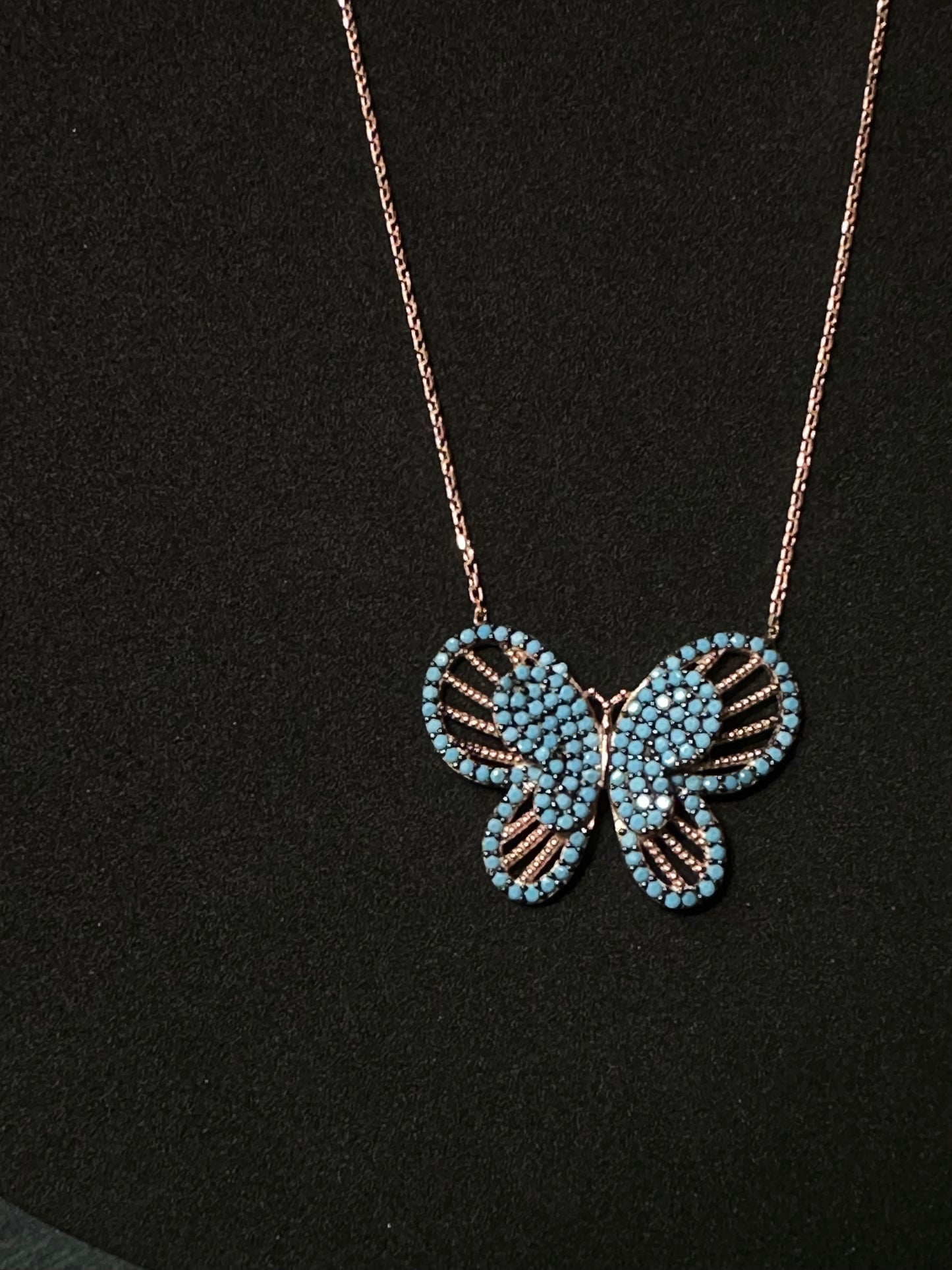 Dainty butterfly necklace