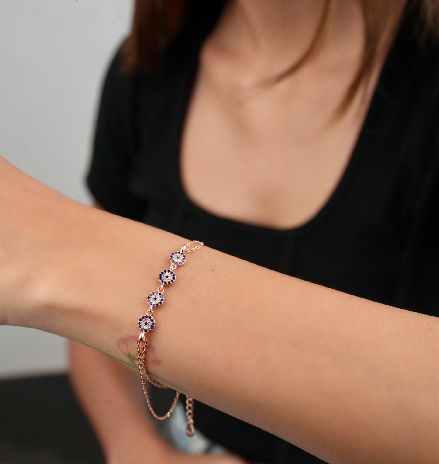 Evil eye shield bracelet