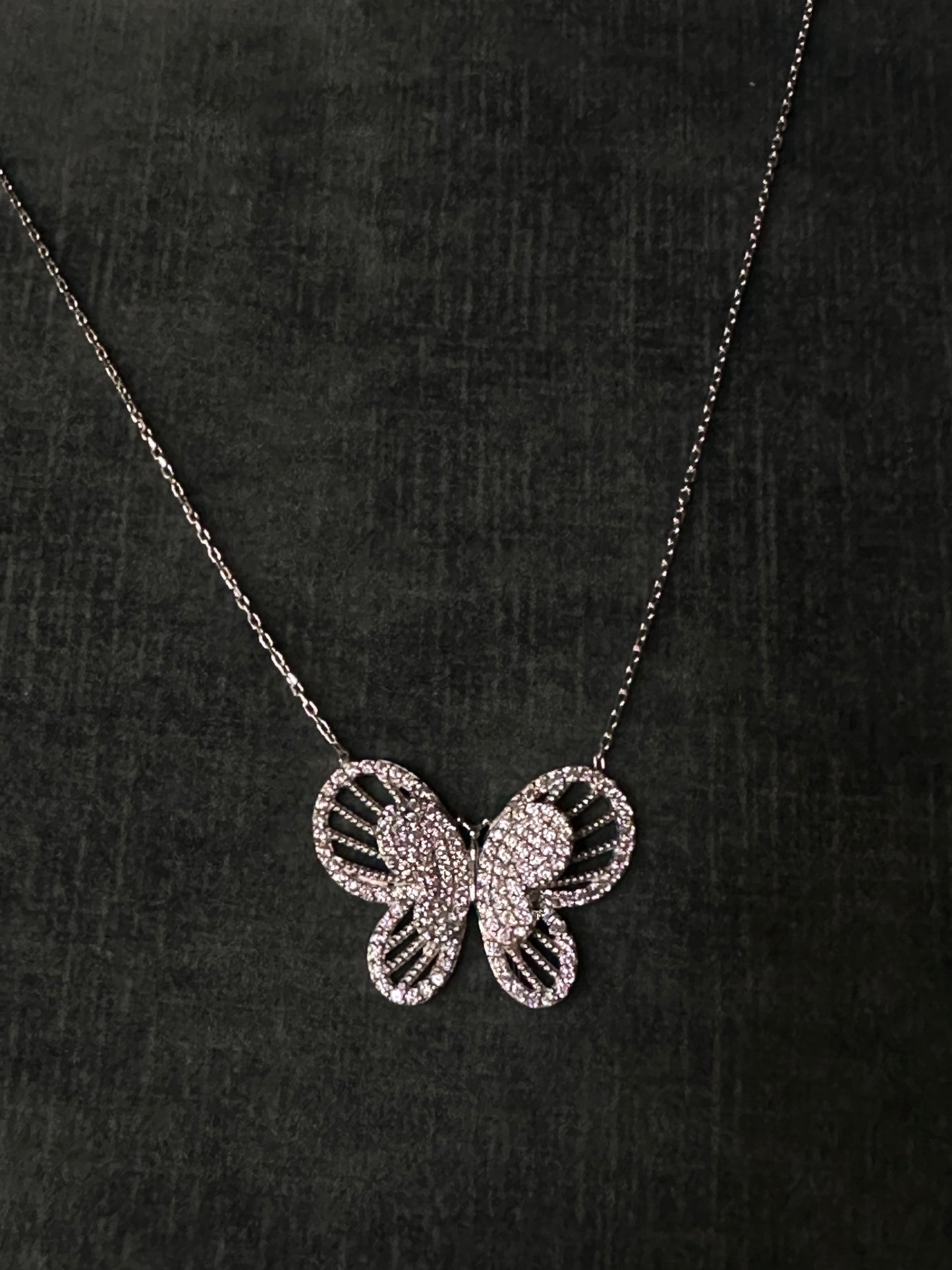 Dainty butterfly necklace